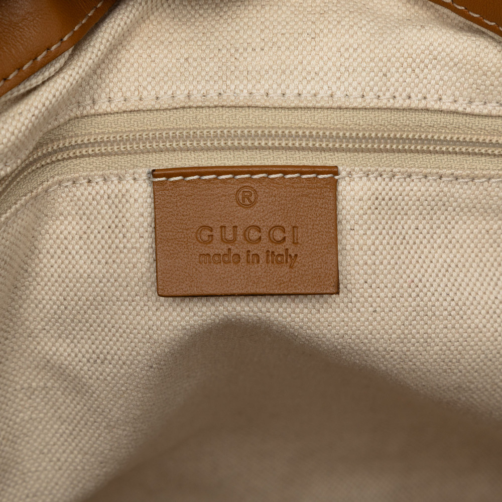 Pre-Loved Gucci Diamante Canvas Sukey Satchel - Picture 5 of 9